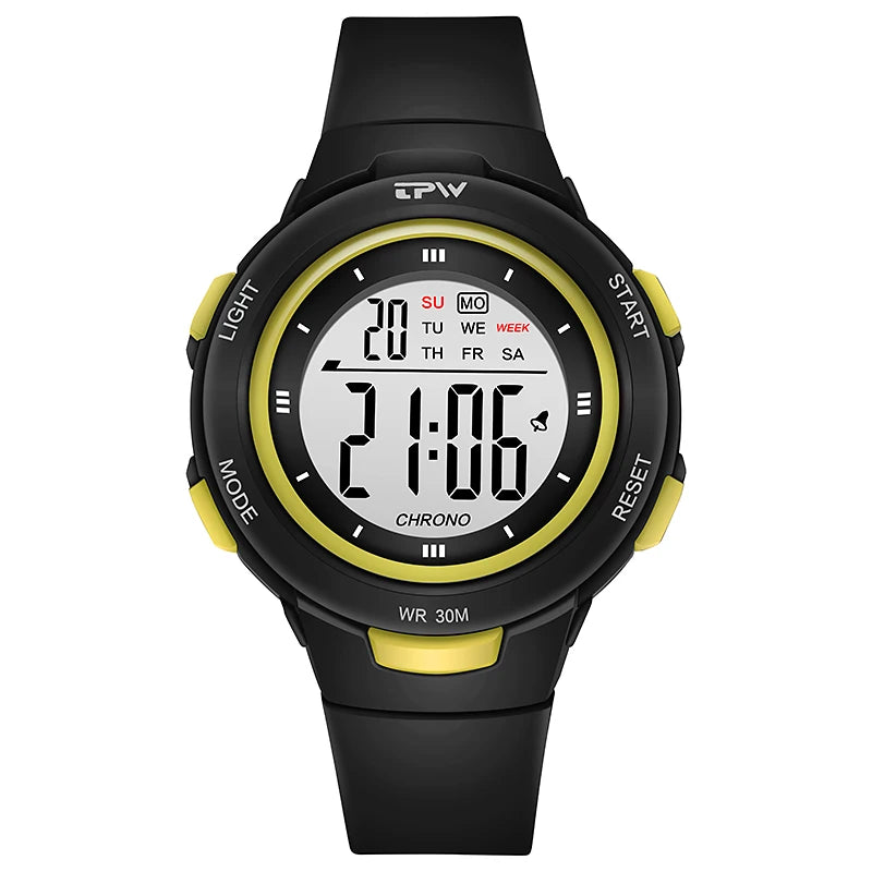 Fashion Students Small Face LED Display Sport Watches for Boys and Girls