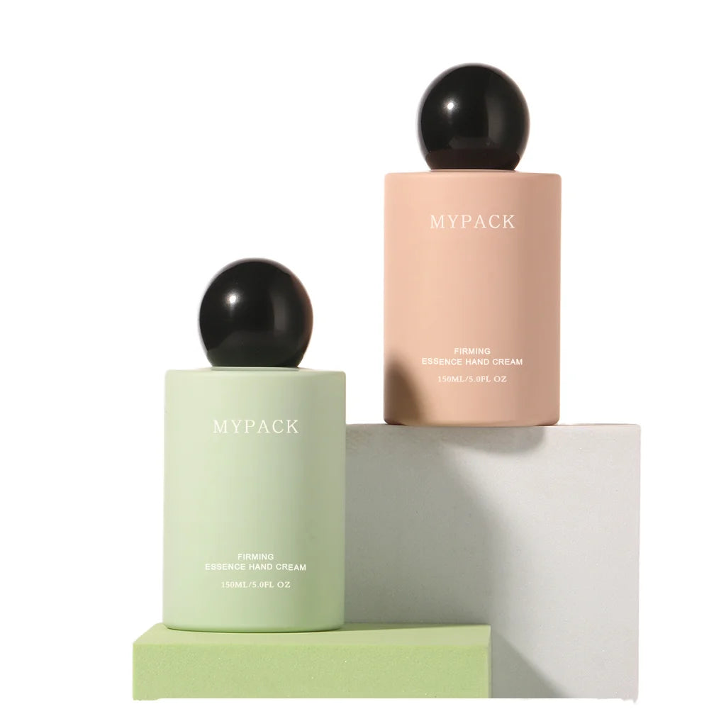 Custom 150ml PET Matte Soft Squeeze Cosmetic Facial Cleanser for Essence Oil Toner Bottle with Pump Seal & Cute Plastic Ball Cap