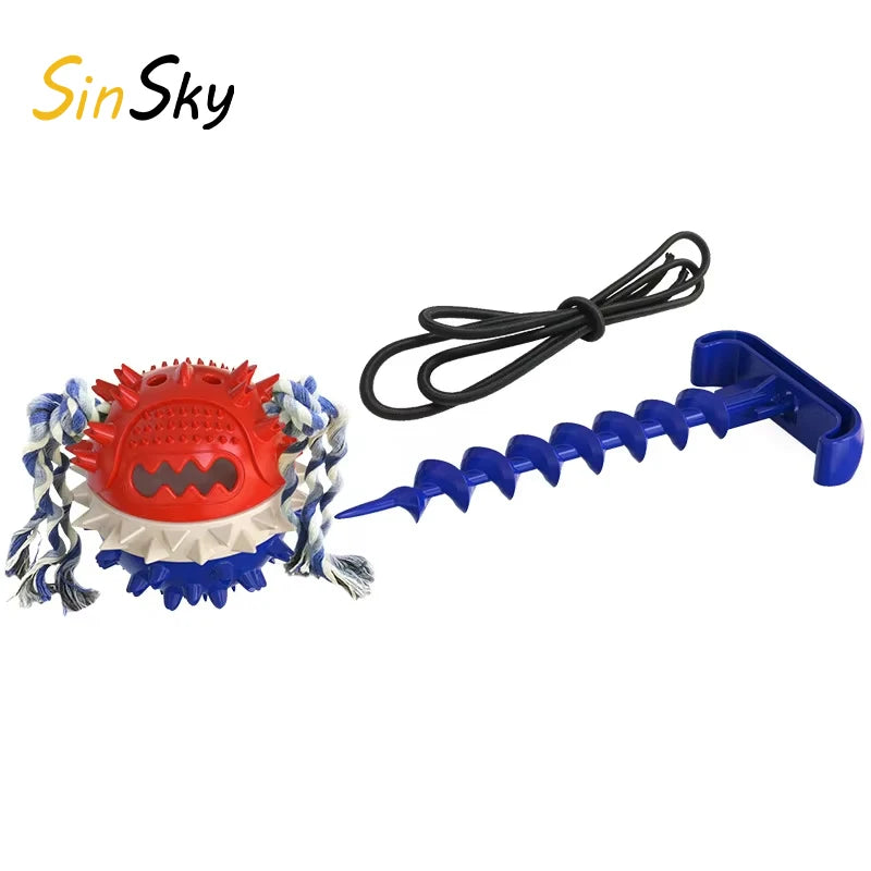 SinSky New Arrival Indestructible Eco Friendly Dental Pet Dog Chew Toys Durable Dog Chew Toy Tug of War Pet Toys