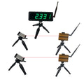 Running Speed Laser Timer 0-200m Wireless Communication <13m Effective LED Track Field Laser Race Timer for Gym Use