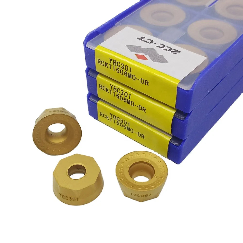ZCC CT Milling Cnc Machining Parts RCKT YBM351 YBC301 RCKT1606MO-DR Milling Insert Carbide Insert with Parts Metal Processing
