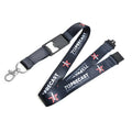 Promotional Card Holder Woven Tool Custom Sublimation Printed Logo Breakaway Black  Bottle Opener Neck Polyester Lanyard