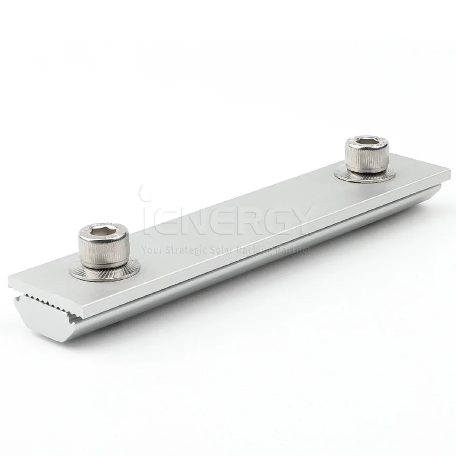 Aluminium Universal Rooftop Rail Connector Rail Splice for Solar Panel Mounting N Rails