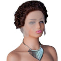 13x1 Lace Front T Part Lace Pixie Cut Human Hair Wigs Wholesale Afro Curly Short Pixie Cut  Lace Wigs for Black Women