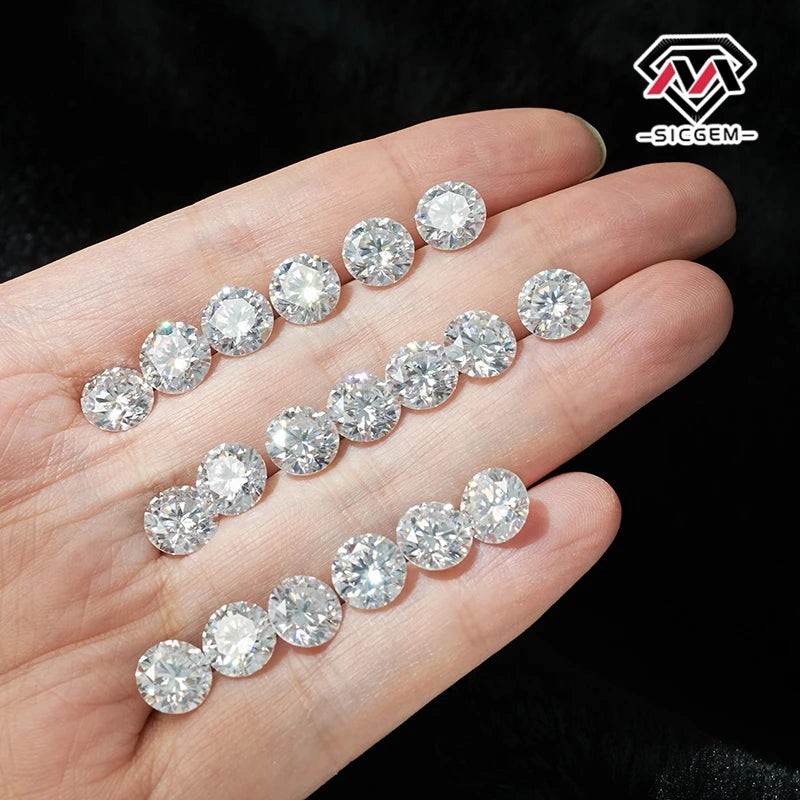 Round Brilliant White D/VVS Loose Moissanite with GRA Certificate Factory Direct Sales