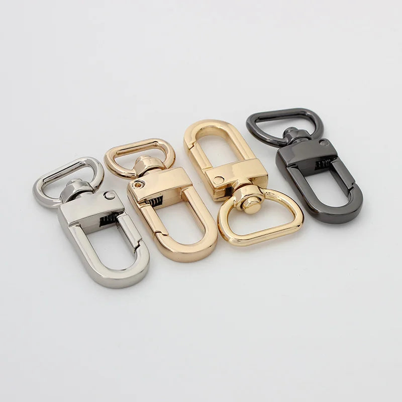 Nolvo World Wholesale 4 Colors 13mm 16mm Metal Lanyard Small Snap Hook Claw Clip Buckle Lobster Swivel Clasp for Bag Hardware