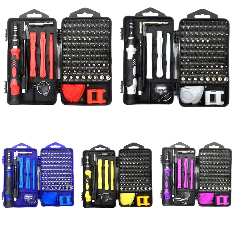 115 in 1 Insulated Screwdriver Set Precision Screwdriver Tools Set Magnetic Electronics Screwdriver Bit Set