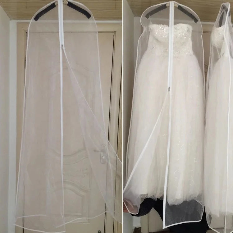 Transparent Organza Bridal Dress Covers Wedding Dress GOWN Garment Bags 160cm 180cm