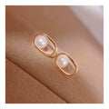 Wholesale 5-6mm 14K Gold Plated White Freshwater Pearl Stud Earrings Vintage Style 925 Silver Jewelry