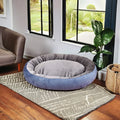 Hot Selling Luxury Round Donut Dog Bed XL Velvet Pet Supply for Small Medium Large Dogs Solid Animal Pattern for Cats