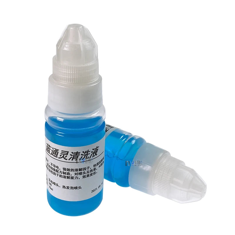 70ML Printhead Cleaning Liquid LTL for Epson XP600/DX5/5113/4720/I3200 Head for Water Based Ink DTF Printer Blue Liquid