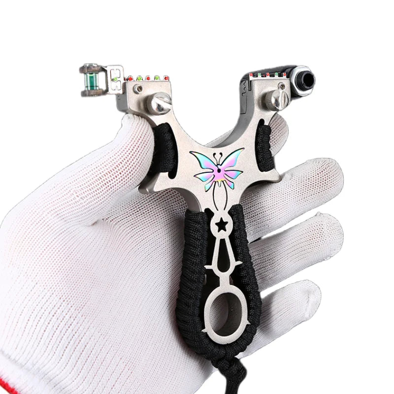 Laser Slingshot Stainless Steel Material Outdoor Precision Shooting Slingshot Competitive Sports