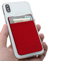 Adhesive Card Holder with RFID Blocking Sleeve Stick-On Stretchy Mobile Credit Card Holder for Cell Phone