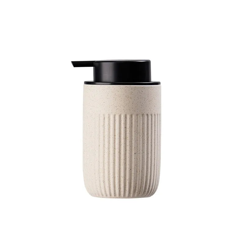 Ceramic Kitchen & Bathroom Liquid Pump Soap Dispenser Bottle 300ml Eco-Friendly 7.8x13.5cm