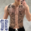 Wholesale Custom Japanese Cardigan Herbal Tattoo Sticker Realistic Temporary Water Transfer Paper PET Film Silk Printed 10-15