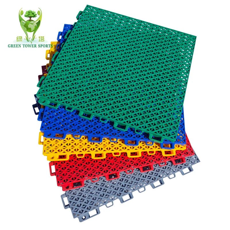High Rebound PP Interlocking  Flooring Tiles Suspended Floor for Basketball Badminton Tennis Multi Sport Courts