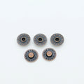 Colorful Custom Logo Pattern Round Metal Rivet Red Copper Color Studs Shoes Spikes Leather Belt Clothes Rivet Button Decoration