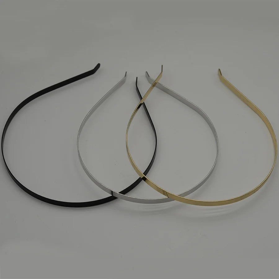 4mm Metal Wire Headband With Bended Ends Base Iron Hairbands Plain Hair Hoops for DIY Hair Accessories