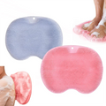 Exfoliating Shower Massage Scraper Bathroom Non-slip Bath Mat Back Massage Brush Silicone Foot Wash Body Cleaning Bathing Tool