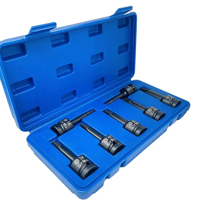 Wholesale Price Hand Tools 7pcs 1/2" Drive Impact Socket Bit Screw Bolt Extractor