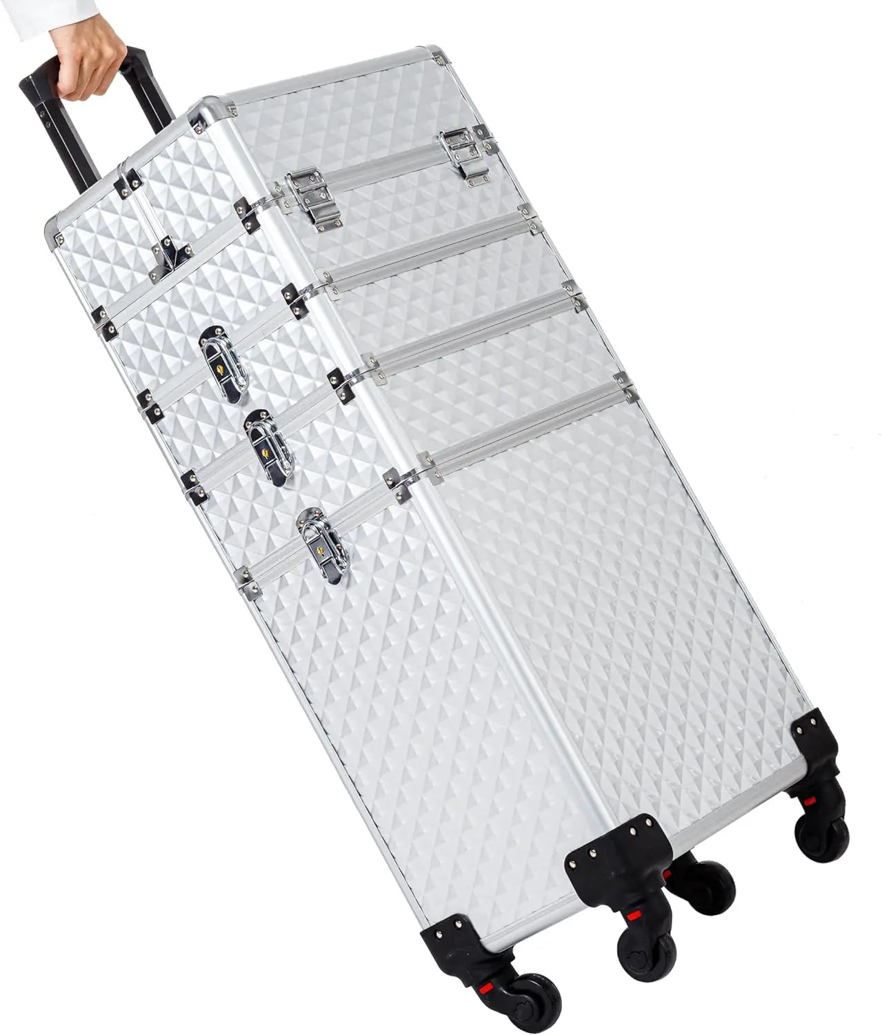 Large Storage Cosmetic Trolley 4 in 1 Large Capacity Trolley Makeup Travel Case