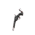 SS8-255P Steel Soldier Punk Hip Hop Cool Stainless Steel Gun Shaped Pendant for Man