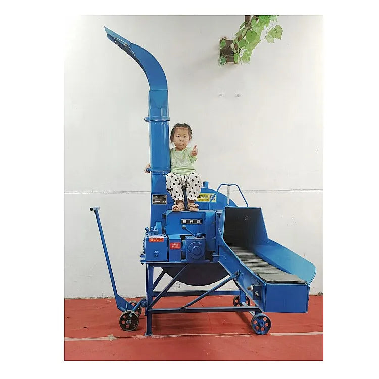 Manual Easy Operation Poultry Goat Fodder Silage Chaff Cutter Machine