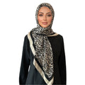 Women's Large Vintage Style 105*105cm Leopard Print Square Scarf Fashion Accessory Made of Polyester