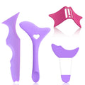 4PCS Reusable Pink Silicone Eyeliner Stencils Set Waterproof Mascara Shield and Lash Guard Makeup Tool for Women