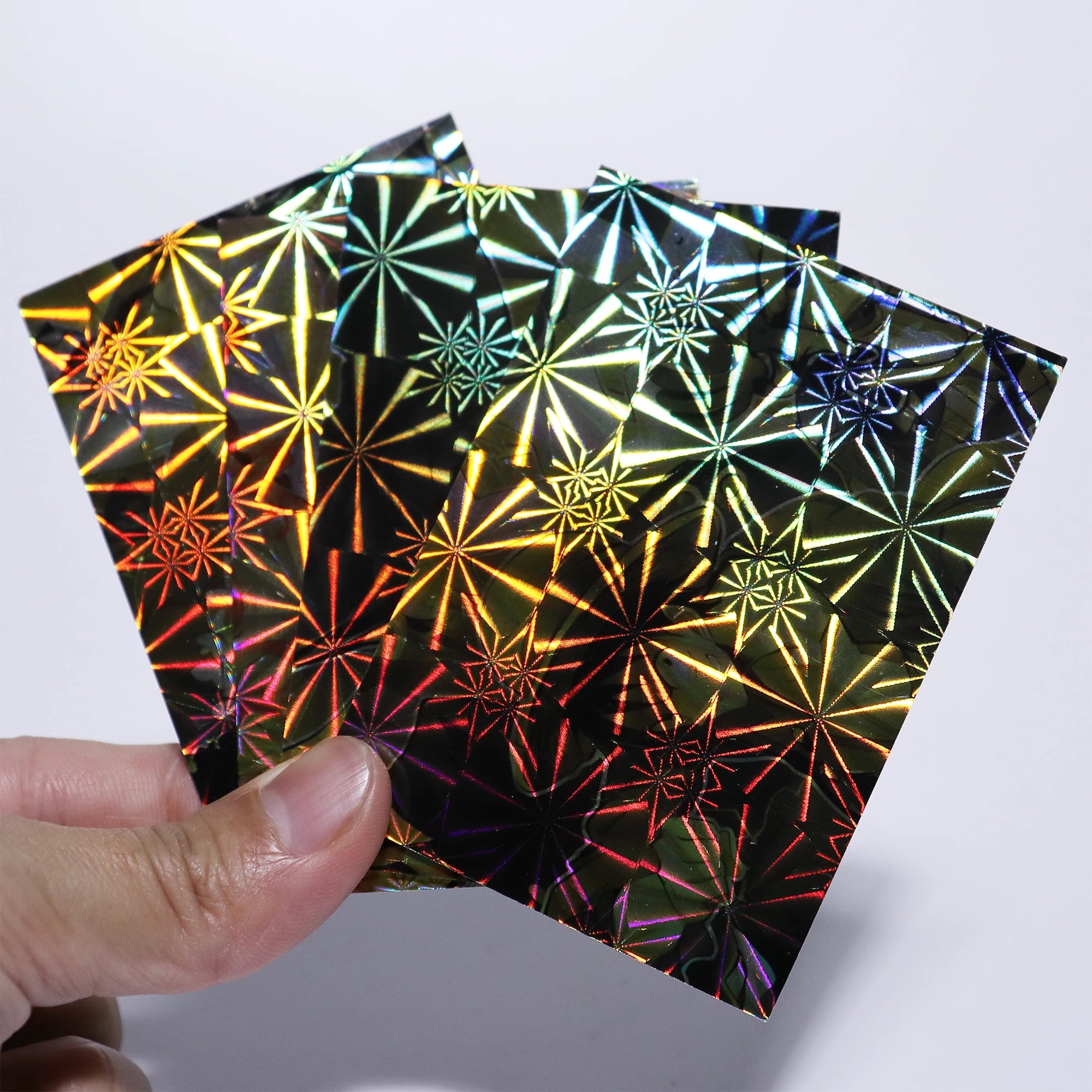 Wholesale Custom Glossy Paper Plastic Gold Foil Material Holographic Square Playing Cards with Personzed Logo Printing for Games