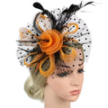 Feather Headwear Wedding Bridal Bridesmaid Top Hat Veil Bride Hair Decoration Hat Racing Hair Clips