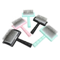 Factory Wholesale Pvc Box Packaging 25mm Long Pin Cat Hair Brush Cepillo Para Perro Dog Pet Grooming Slicker Brush
