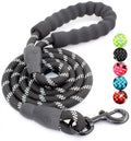 Customized New 5FT Nylon Leather Strong Rope Dog Leash with Premium Quality Padded Handle Quick Release for Dogs