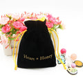 Custom Recyclable Velvet Drawstring Pouch for Glasses Jewelry Necklaces Watches & Gems Travel Bag with Logo Stamping