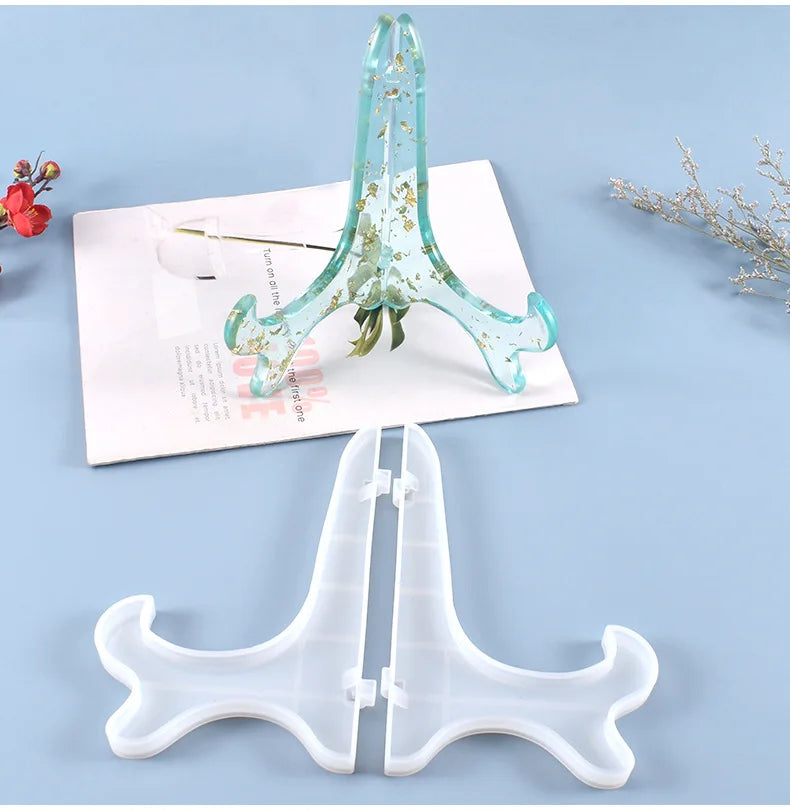 C-0404 DIY crystal glue dropping mold plate plate photo frame placement exhibition rack multi-purpose support silicone mold