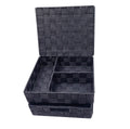 Double Drawer Type Nylon Eco-Friendly Multifunction Storage Basket Dresser Compartment Storage Box 25x21x13cm