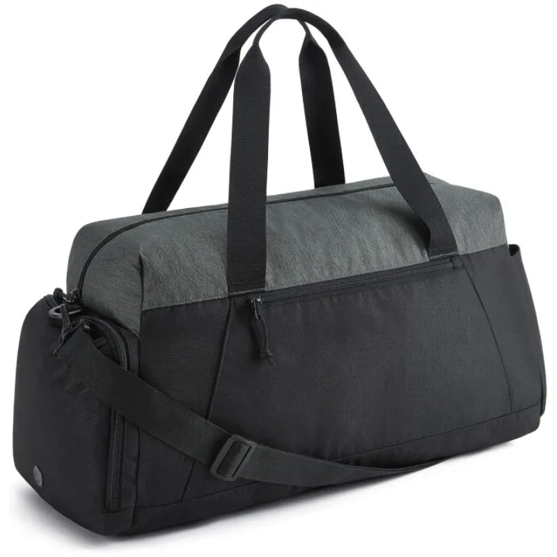 Foldable Fashion Nylon Sports Duffel Bag Zipper Shoe Compartment Swimming Yoga Clothing Storage Large Capacity Multiple