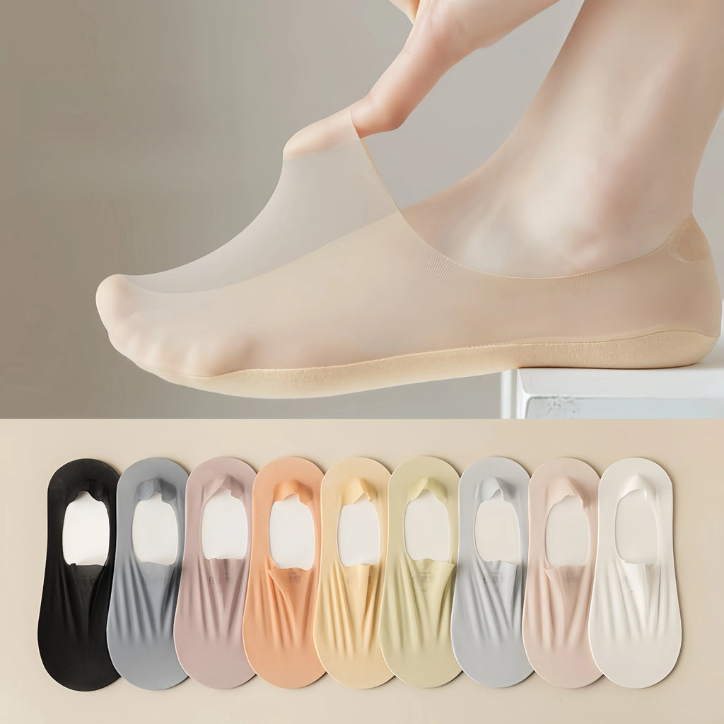 Top Quality Hot Selling Fashion Women Style Summer Cooling Breathable ultra Thin Absorb Sweat Gauze Invisible No Show Socks