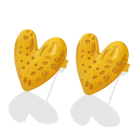 New Arrival Japan and South Korea Cute Fresh Heart Temperamental Small Ear Studs Women Earrings Waterproof and Tarnish Free