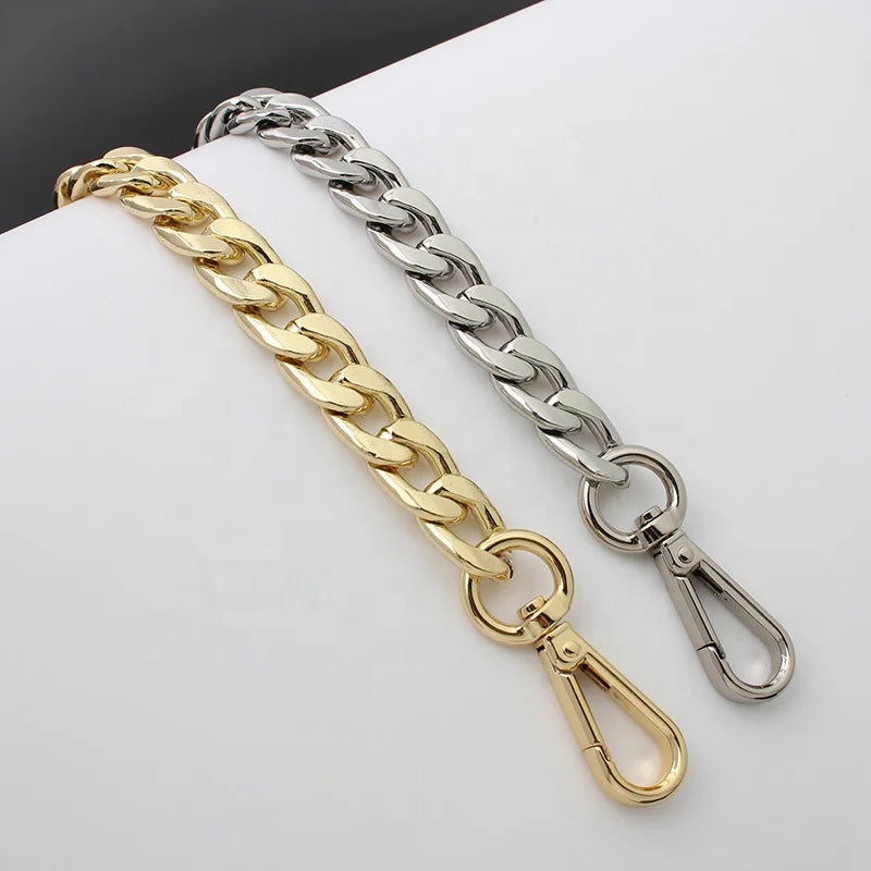 Nolvo World 14Mm Wide New Fashion Luggage Hardware Accessories Nk Light Chain Aluminium Bag Chain for Chain for Purse Handbag