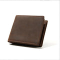 OEM RFID Blocking Gents Real Leather Wallet Custom Minimalist Slim Bifold Men's Genuine Leather Wallet