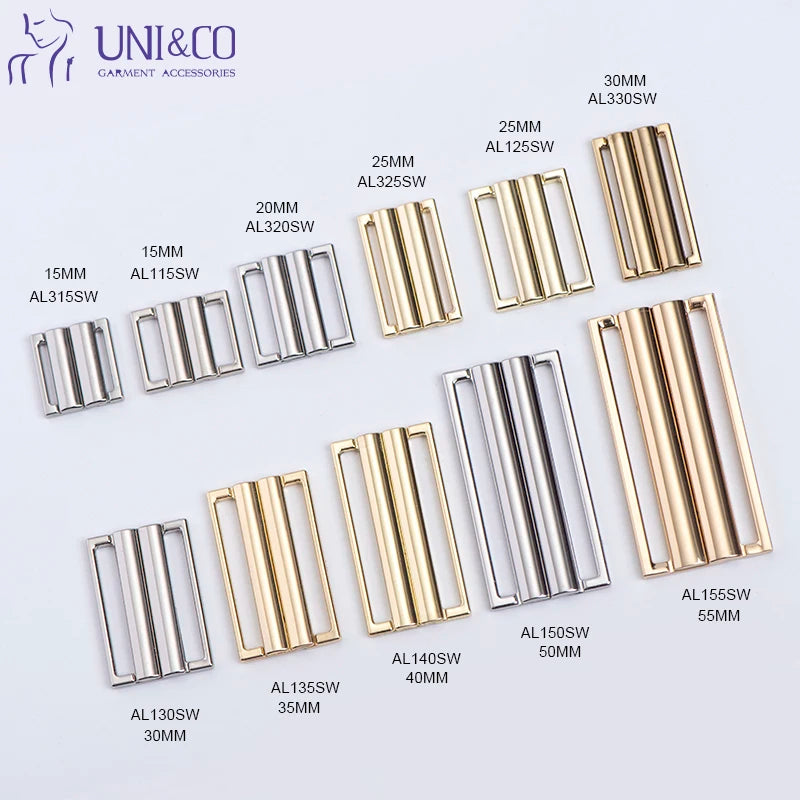 Metal Slide Swimwear Buckle Bikini Strap Adjustable Buckle Fasteners for Garments Accessories