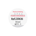 Plasma Cutter Accessories 400A Shield 220636 for HPR130 260 400  Torch