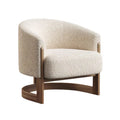 Nordic Modern Solid Wood Leisure Arm Chair Lounge Teddy Shepa Accent Single Lazy Boucle Sofa Chairs for Living Room