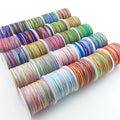 0.8MM 100M/Roll Colorful Nylon Cord Thread Chinese Knotting Macrame  Jewelry Making Accessories Jade Braided Cord