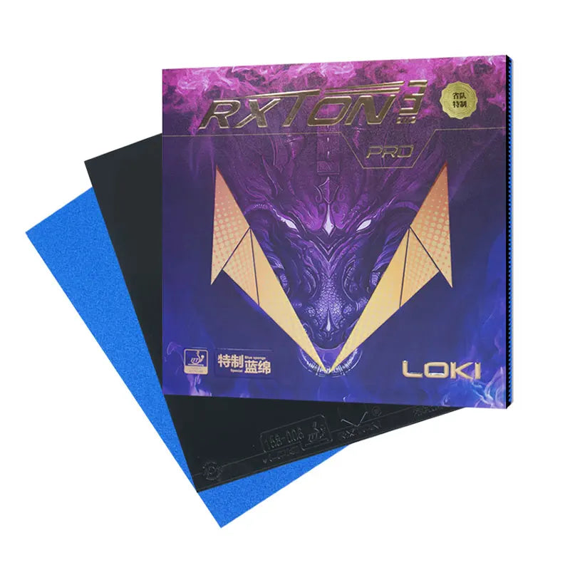 Loki Rxton 3Pro Ittf Approved Rubber Fast Attack and Stable Loop Professional Rubber Table Tennis MegaBDM
