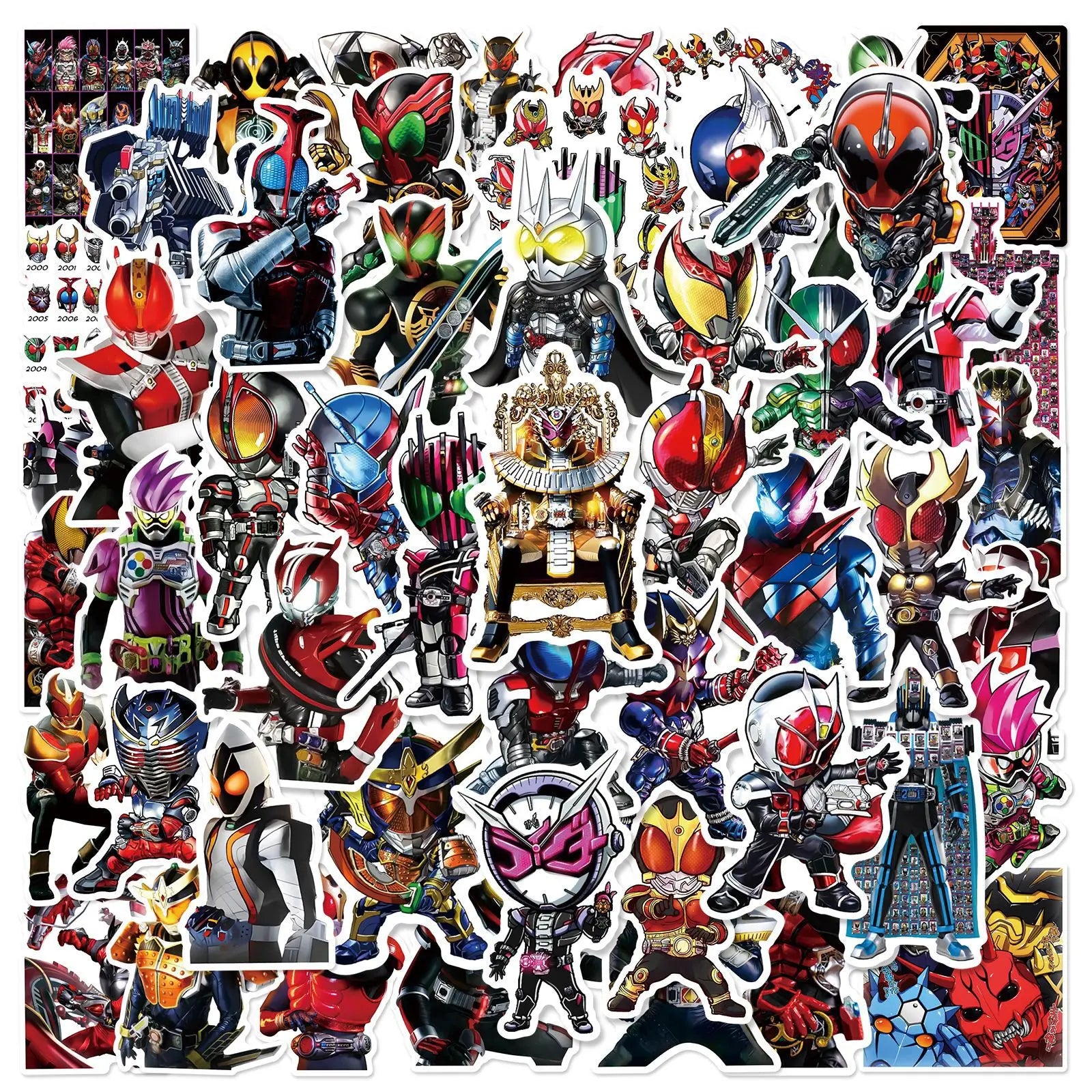 Newly 50PCS Japanese Anime boy gift cool knight sticker