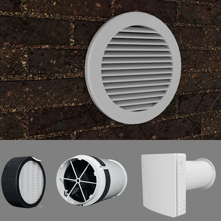 Room Hrv System Wall Recuperation Unit Indoor Air Recuperator Erv Hrv Energy Single Room Heat Recovery Ventilation
