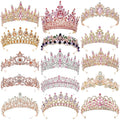 Dreamy Pink Bulk Princess Rhinestone Crystal Beauty Custom Handmade Pageant Queen Miss World Crown and Tiara