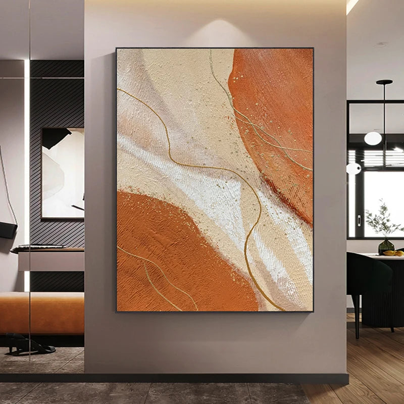 Modern Simple Home Background Wall Decor Painting Hand Painted Abstract Art Oil Painting on Canvas